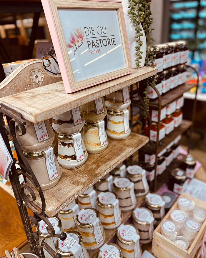 close up of creamed nougat on a shelf